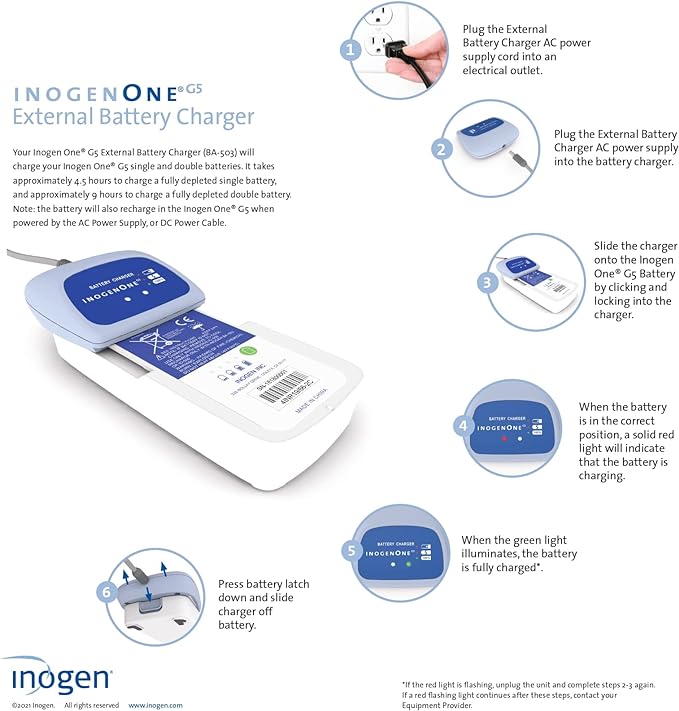 Inogen One G5 External Battery Charger BA-503