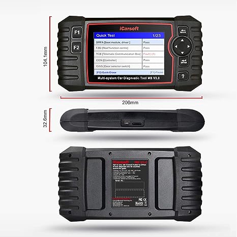 iCarsoft MB V3.0 for Mercedes-Benz/Sprinter/Smart Diagnostic Tool with auto VIN/Quick Test/Actuation Test