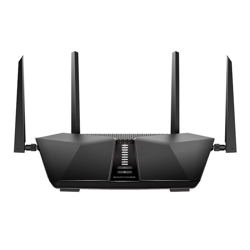 NETGEAR Nighthawk RAX54S WiFi 6 Router - AX5400, 5.4 Gbps, 2,500 sq. ft., 25 Devices, 1-Year Armor