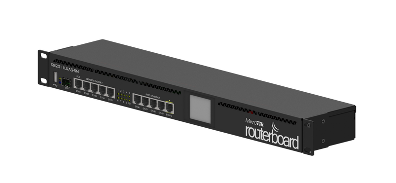 MikroTik RB2011UiAS-RM Routerboard Rackmount 5xLAN 5xGbit LAN 1xSFP