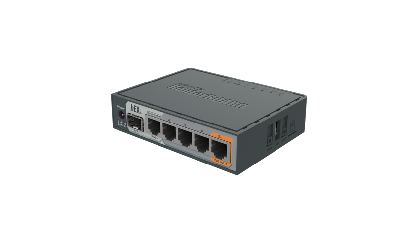 MikroTik hEX S Gigabit Ethernet Router with SFP Port (RB760iGS)