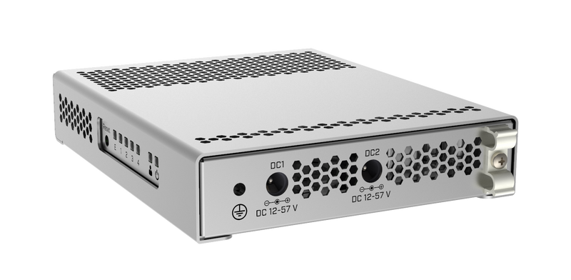 MikroTik 5-Port Desktop Switch, 1 Gigabit Ethernet Port, 4 SFP+ 10Gbps Ports (CRS305-1G-4S+IN)