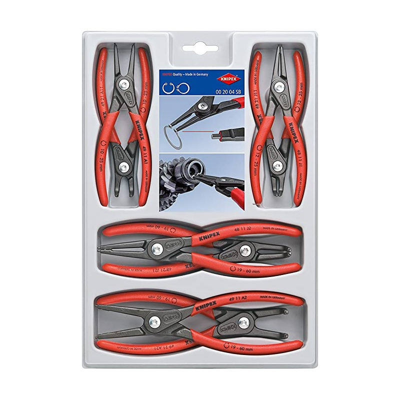 Precision Circlip Snap-Ring Pliers 8-Piece Set