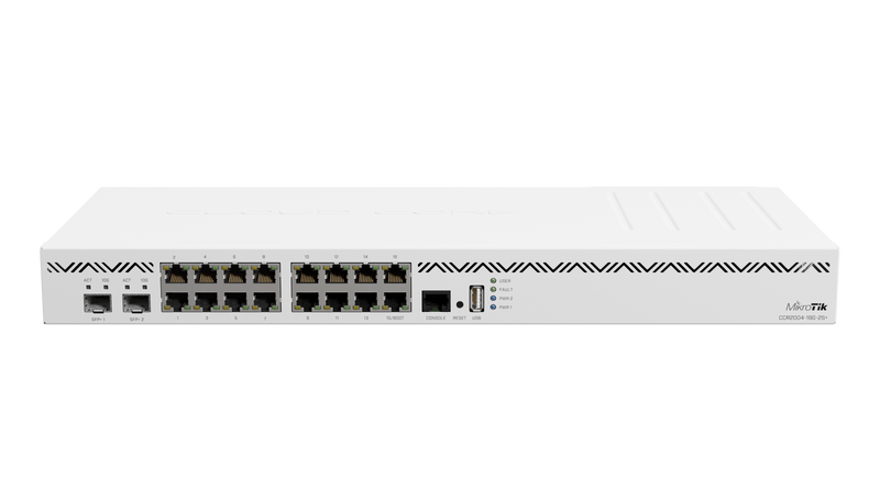 Mikrotik CCR2004-16G-2S+ 16x Gigabit Ethernet Ports, 2x10G SFP+ Cages