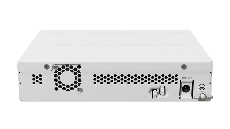 Mikrotik CRS310-1G-5S-4S+IN 10 Gigabit fibre connectivity way over a 100 meters – for small offices or ISPs. Hardware offloaded VLAN-filtering and even some L3 routing
