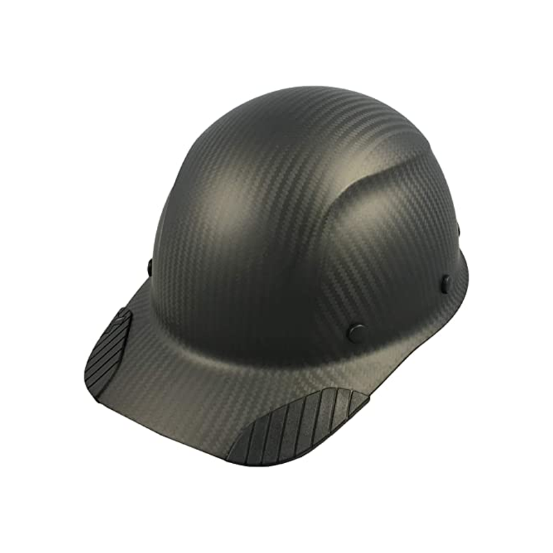 DAX Actual Carbon Fiber Cap Style Hard Hat - Matte Black