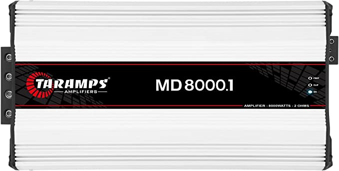 Taramps MD 8000.1 Car Audio Amplifier 1 Channel 2 Ohms 8000 watts RMS 2022 Edition