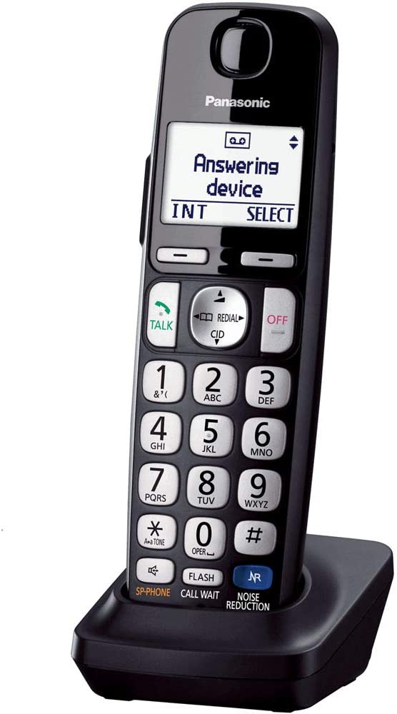 Panasonic Cordless Phone Handset Accessory Compatible with TGE210/TGE230/TGE240/TGE270 Series Cordless Phone Systems - KX-TGEA20B (Black)