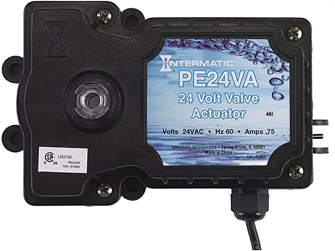 Intermatic PE24VA Valve Actuator, Black