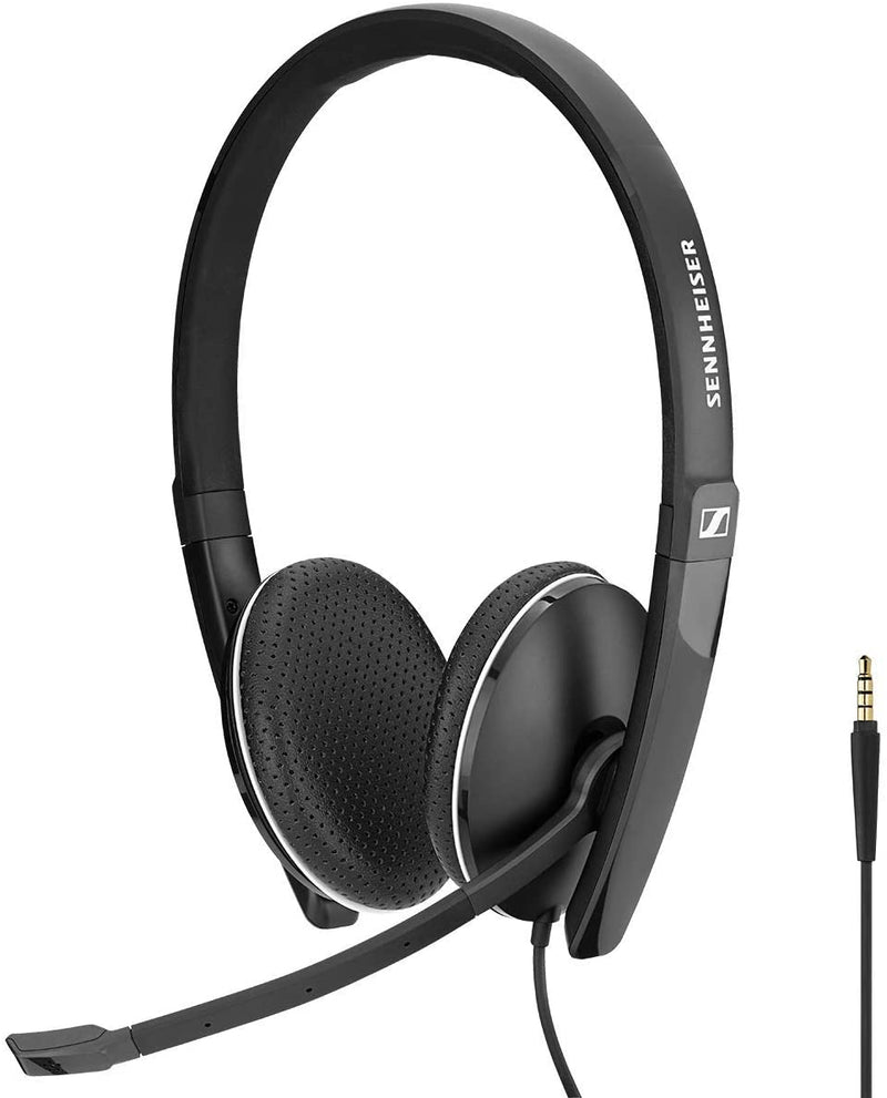 Sennheiser Enterprise Solution SC 165 (508319) - Double-Sided (Binaural) Headset for Business Professionals | with HD Stereo Sound, Noise-Canceling Microphone (Black)