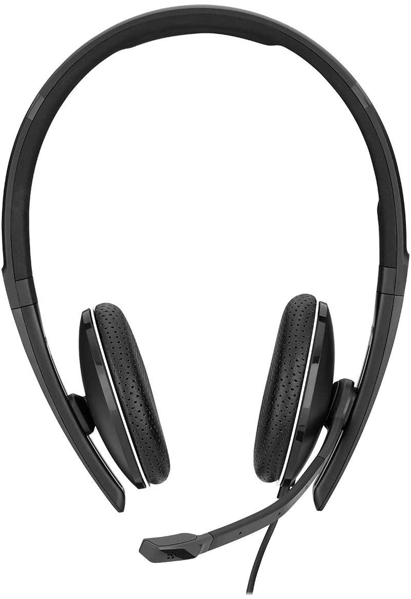 Sennheiser Enterprise Solution SC 165 (508319) - Double-Sided (Binaural) Headset for Business Professionals | with HD Stereo Sound, Noise-Canceling Microphone (Black)