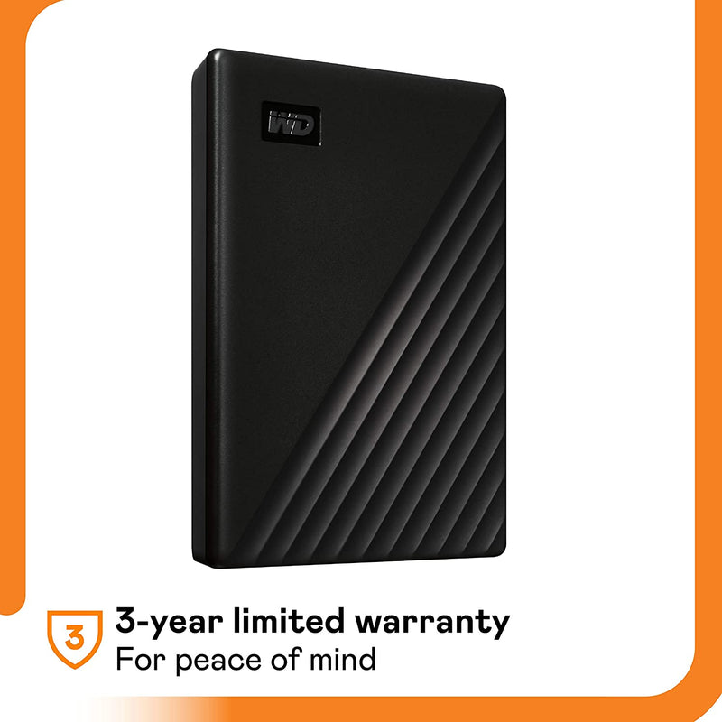 Western Digital 2TB My Passport Portable External Hard Drive, Black - WDBYVG0020BBK-WESN