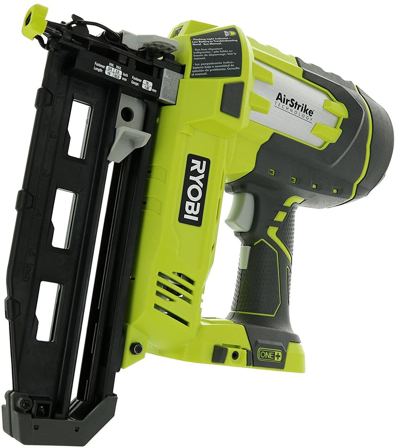 Ryobi P325 One+ 18V Lithium Ion Battery Powered Cordless 16 Gauge Finish Nailer (Battery Not Included, Power Tool Only)