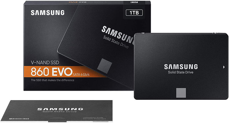 Samsung SSD 860 EVO 1TB 2.5 Inch SATA III Internal SSD (MZ-76E1T0B/AM)