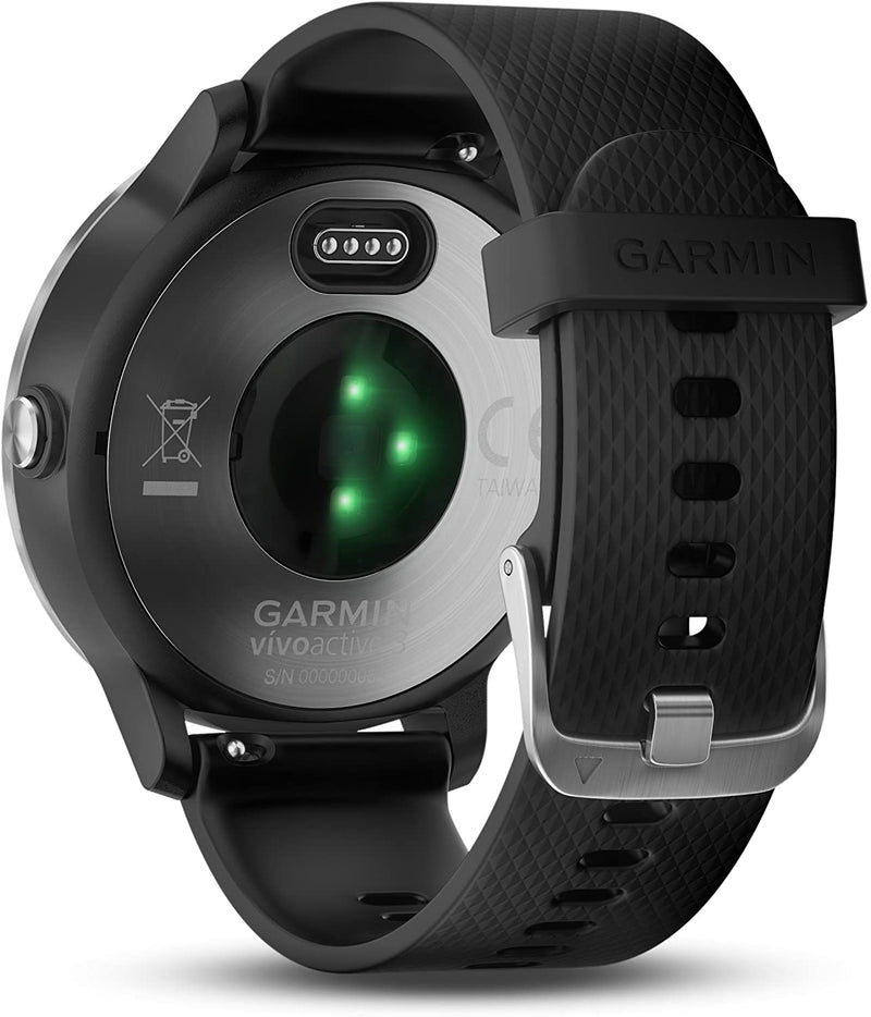 GARMIN Smartwatch Vivoactive 3 1,2" GPS Waterproof 5 ATM Glonass Black Stainless Steel 010-01769-00