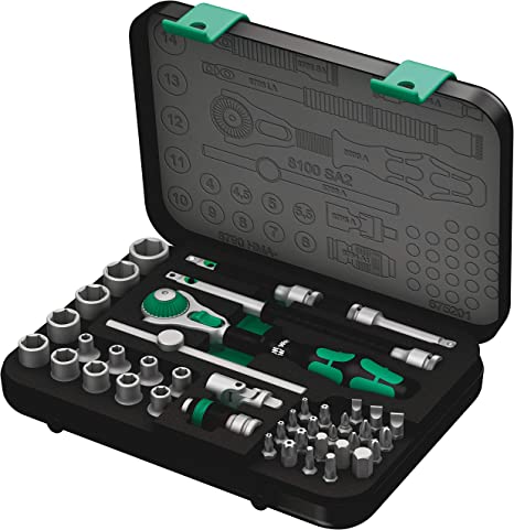 Wera 8100 SA 2 Zyklop 1/4" Metric Ratchet Set