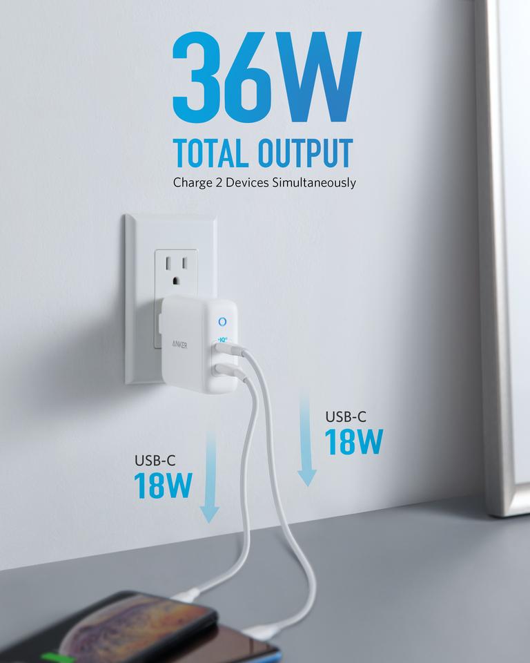 Anker PowerPort PD+2 1C1A 33W