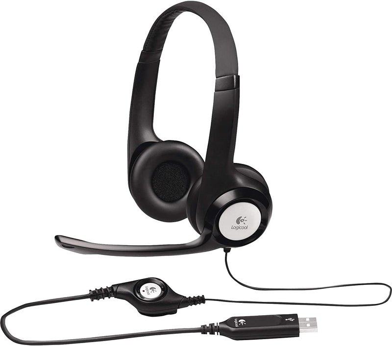 Logitech USB Headset H390 with Noise Cancelling Mic (981-000014)